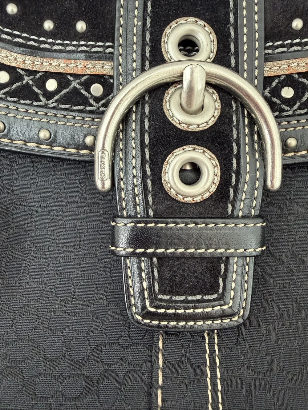 Coach Vintage Y2K Studded Large Soho